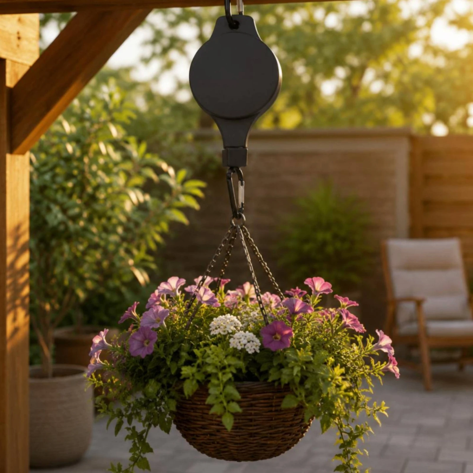 

Retractable Plant Hook Easy to Reach Retractable Plant Hanger Garden Accessory