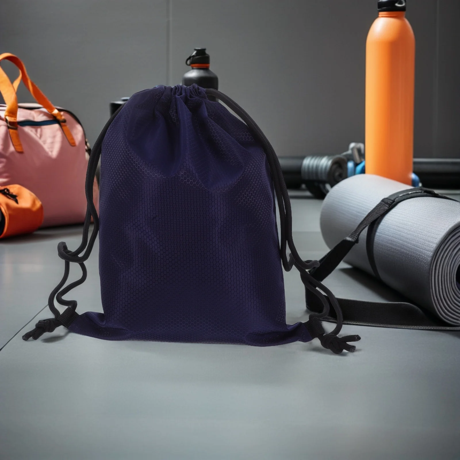 حقيبة ظهر برباط مقاومة للماء حقيبة رياضية صغيرة للرجال والنساء من البوليستر معدات رياضية للياقة البدنية والسفر في الهواء الطلق حقيبة ملابس مبللة #3