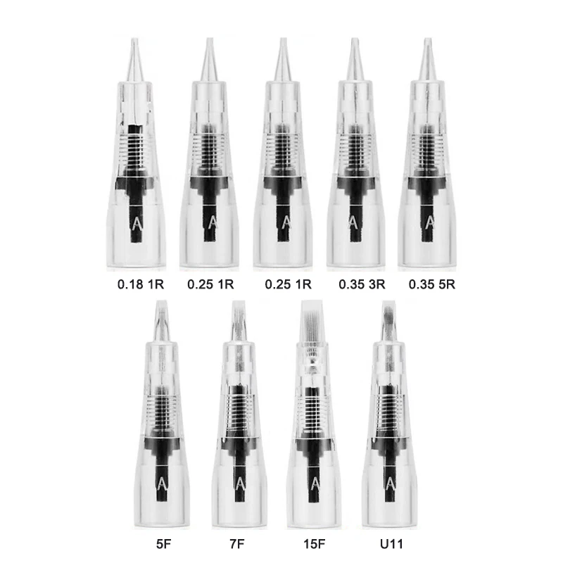 10pcs/30pcs/50pcs Round Liner cartridges Tattoo machine needles Disposable Sterilized Precise Positioning for Permanent Makeup