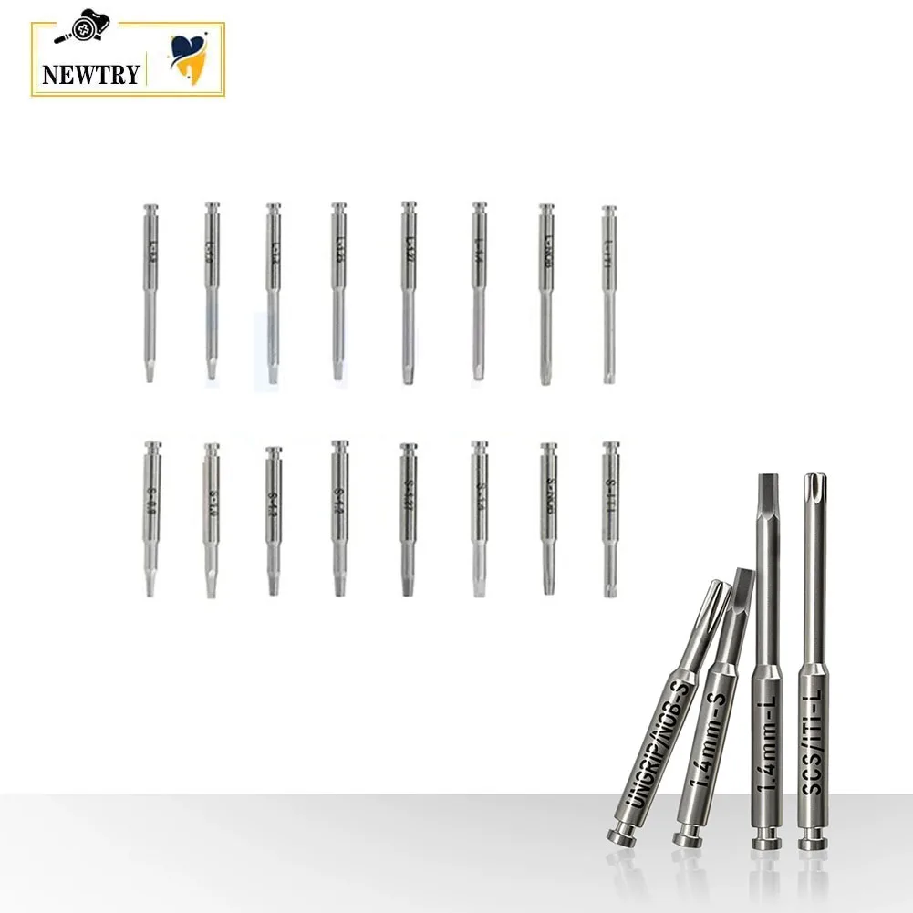 A Pair Dental Implant Prosthetic Instrument Manual & Handpiece Screwdriver Dual-use 20/25mm Restoration Abutment Driver 10-70Ncm