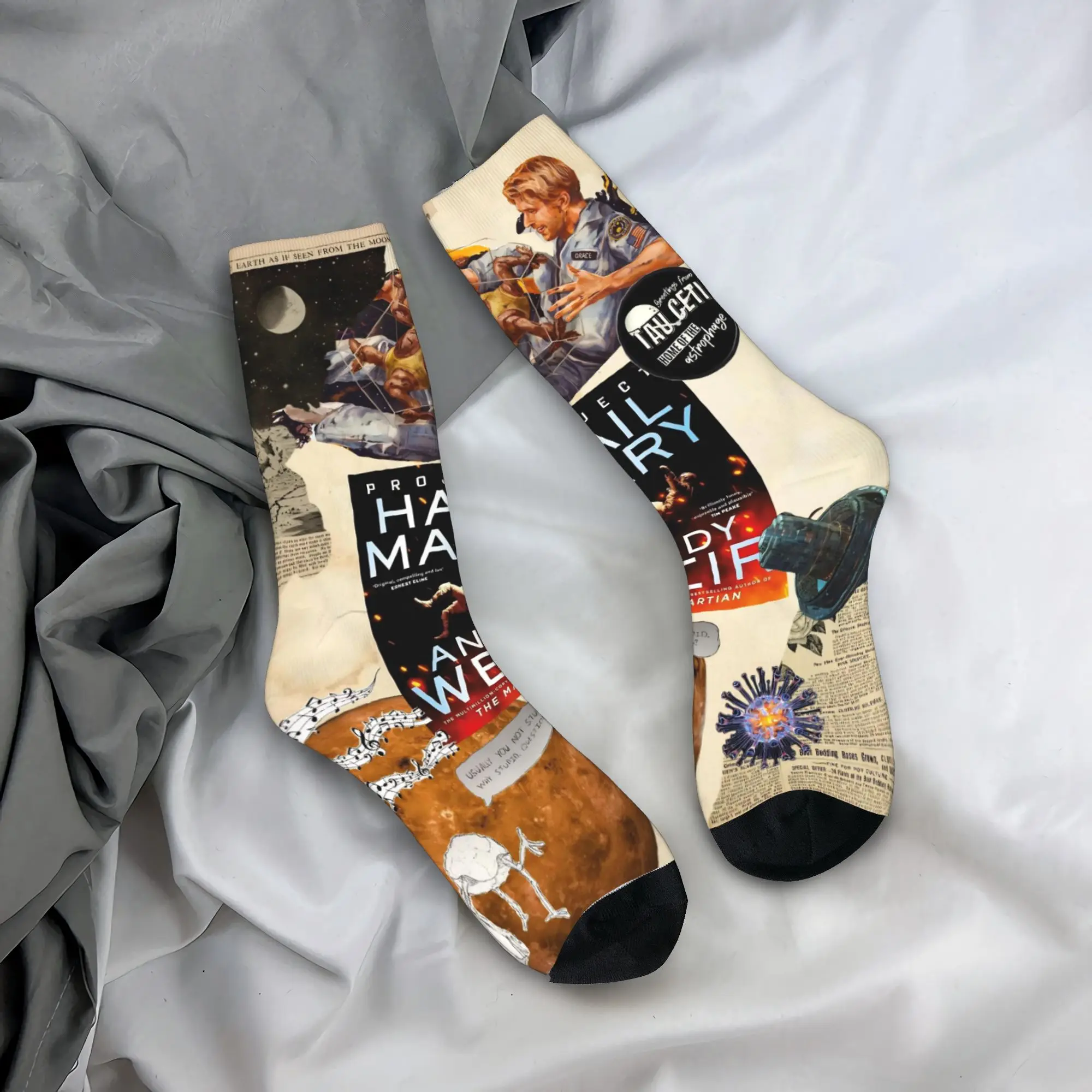 Project Hail Mary Movie 2026 Printed Socks Merch for Casual Wear Cozy  Dress Socks