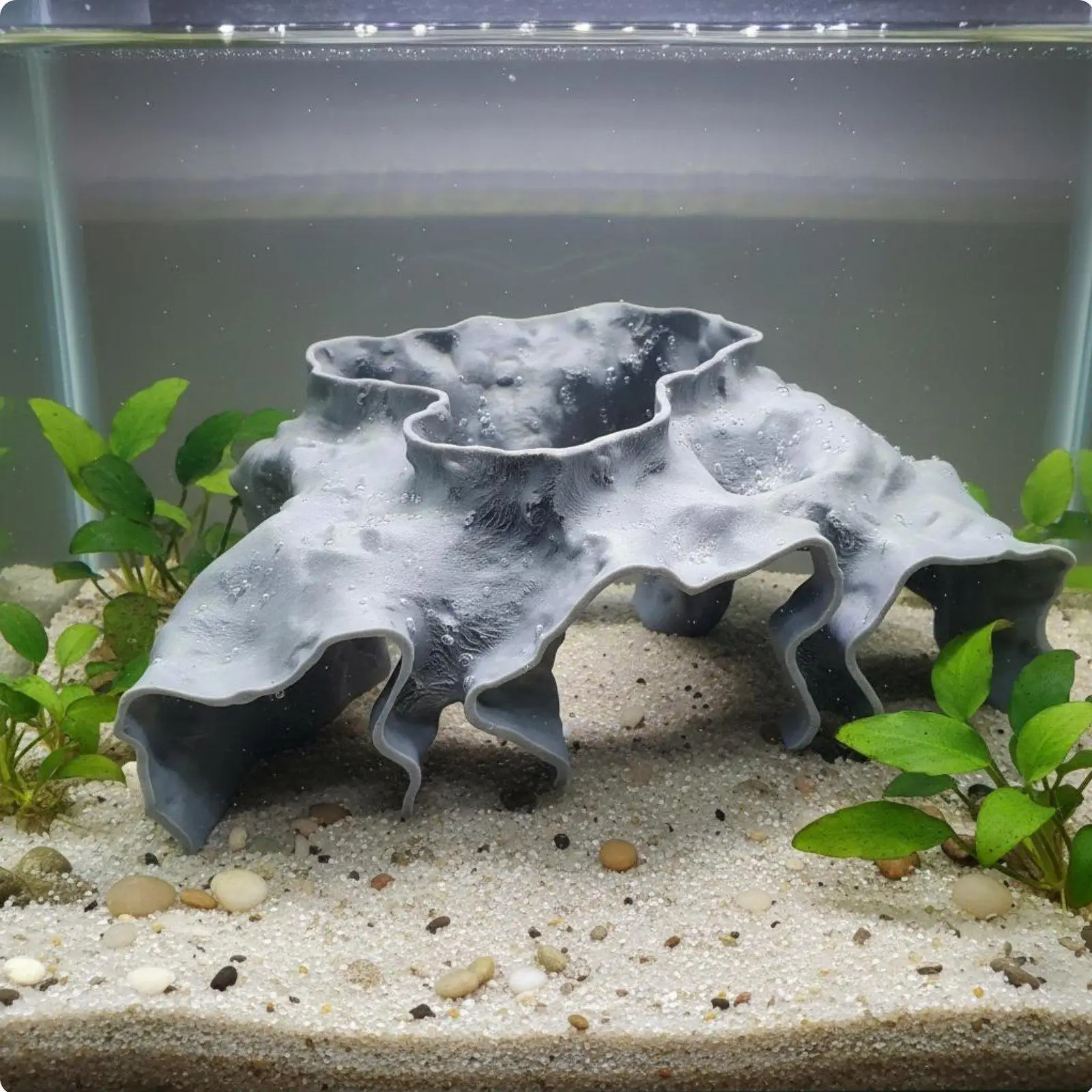 Aquarium Cave Decoration Observation Window Aquarium Hiding Cave Easy to Clean Crustacean Breeding Fishes Tank Ornament view 5