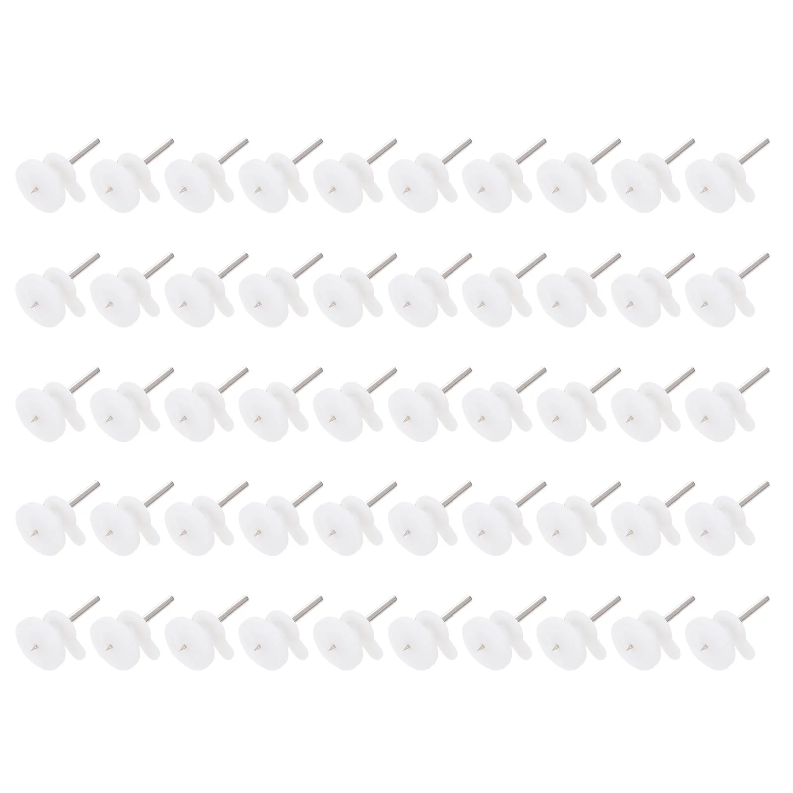 50pcs No Trace Hooks Mini White Wall Hanging Nails Heavy Duty Picture Hangers Photo Frame Accessories Strong ABS Steel Material