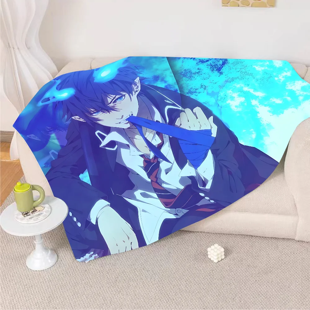 

Anime B-blue E-exorcistS Blanket Design Lightweight Throw Blanket For Dorms, Naps, Living Room, Office,Sofa,All-Season