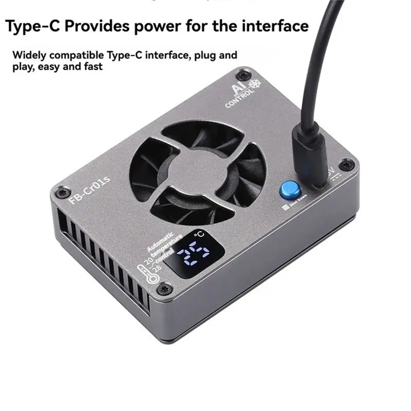 Efficient FB-Cr01s Camera Cooling System Heat Sink Cooling Fan For Sony Canon FUJIFILM ZV-E1 A7M4 A6700 R8 R7 R6 XT4