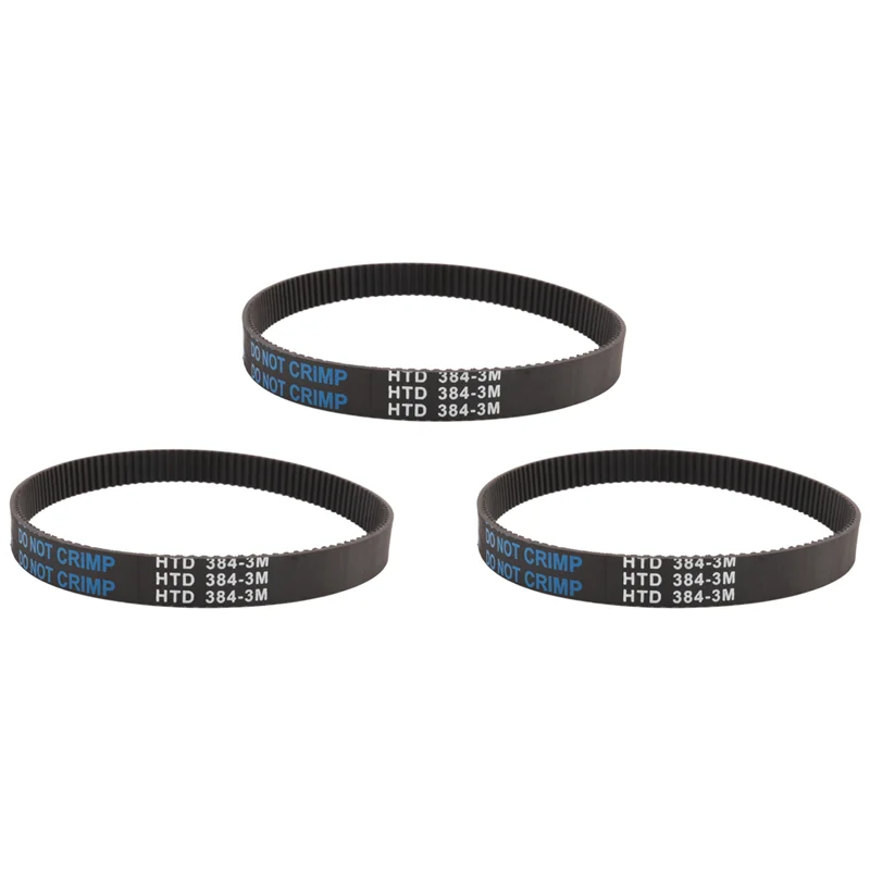 3Pcs 3M-384-12 Drive Belt For Electric Bike E-Bike Scooter Motorcycle-A02G