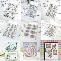 Easter Bunny Dandelion/Paola's Wishes Clear Stamps Little Agenda Mixed Holiday Greetings Stamp For DIY Scrapbooking Craft Making
