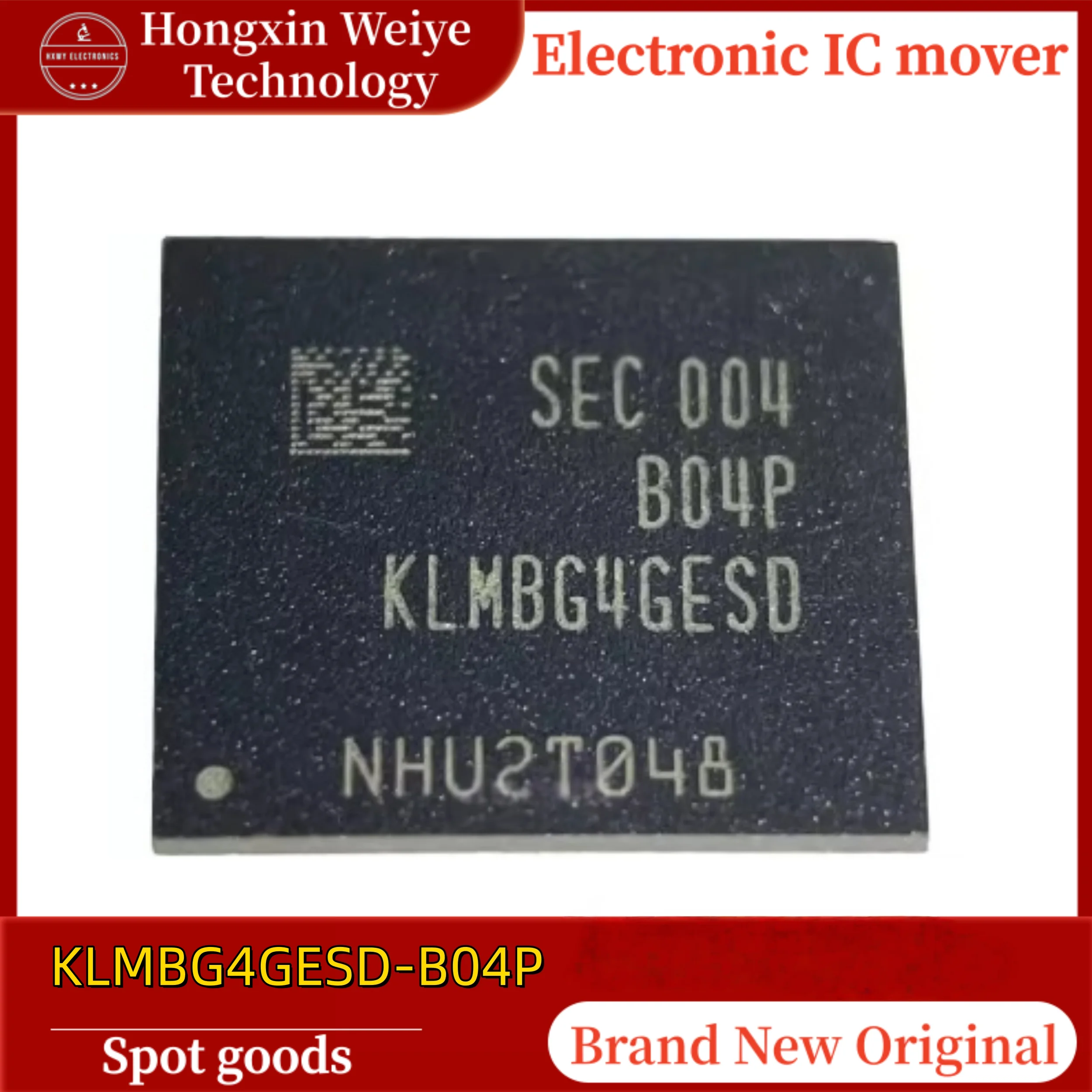 2/10 PCS KLMBG4GESD-B04P KLMBG4GESD BGA153 EMMC Storage IC Brand New In Stock Fast Shipping