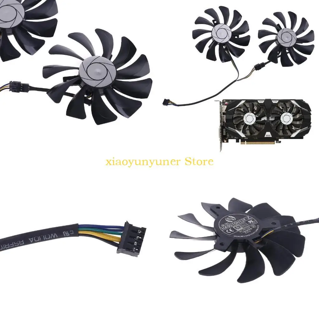 

P9JB 1 Пара 85 мм HA9010H12F-Z 4PIN COOLER Замена вентилятора для MSI 1060 OC 6G