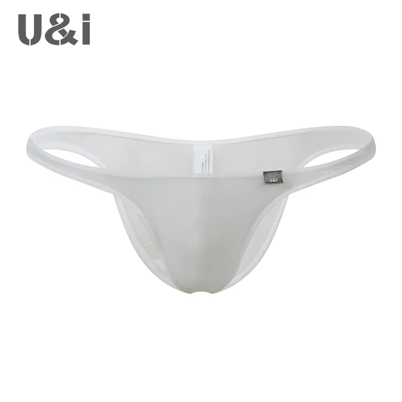 U&I sexy small briefs for girls hot low waist single layer crotch 50g ultra-thin transparent nylon lover gift