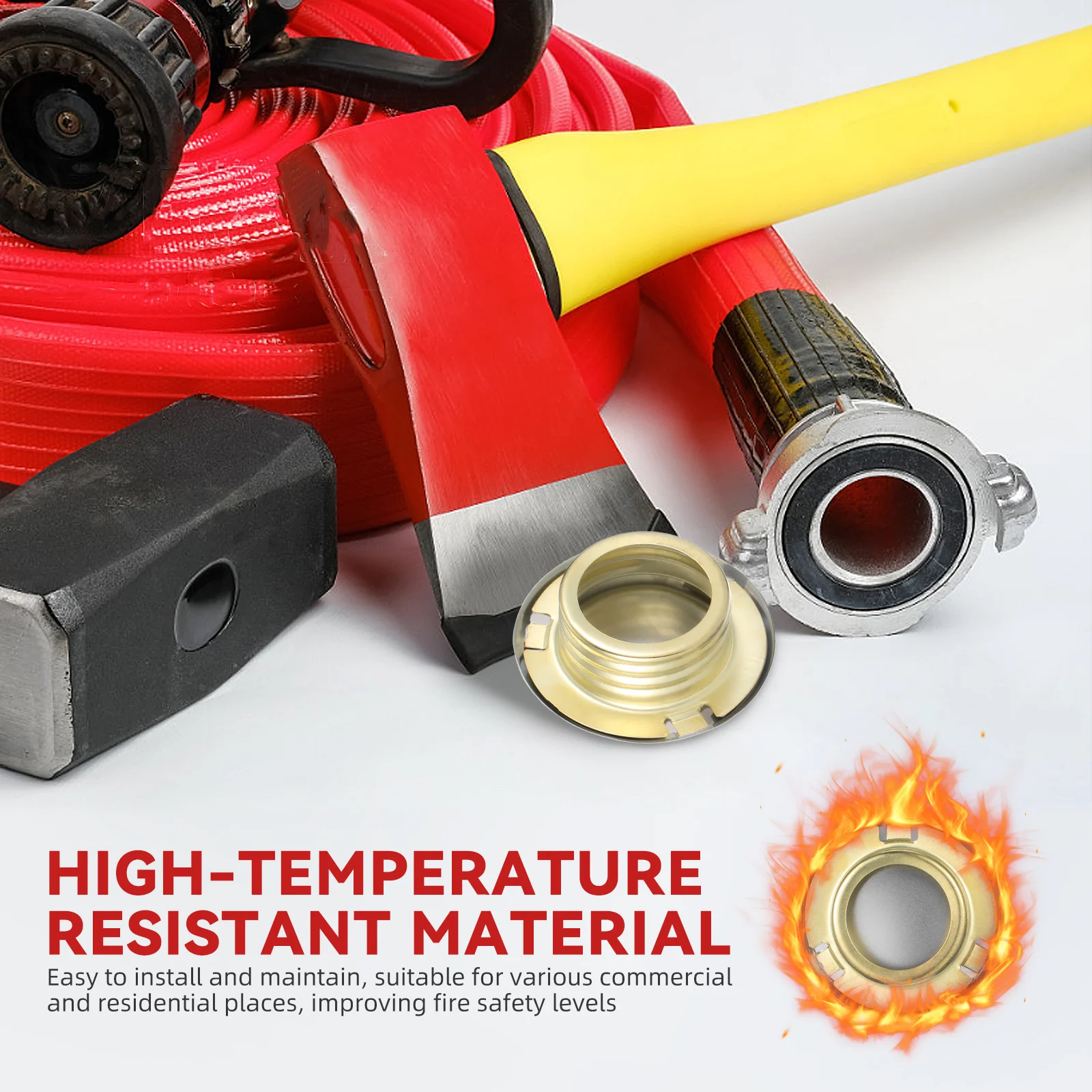 6Pcs Feuer Sprinkler Abdeckung Platte Eisen Runde Loch Abdeckung Feuer Sprinkler Kopf Schutz Decke Rosette für Wohn