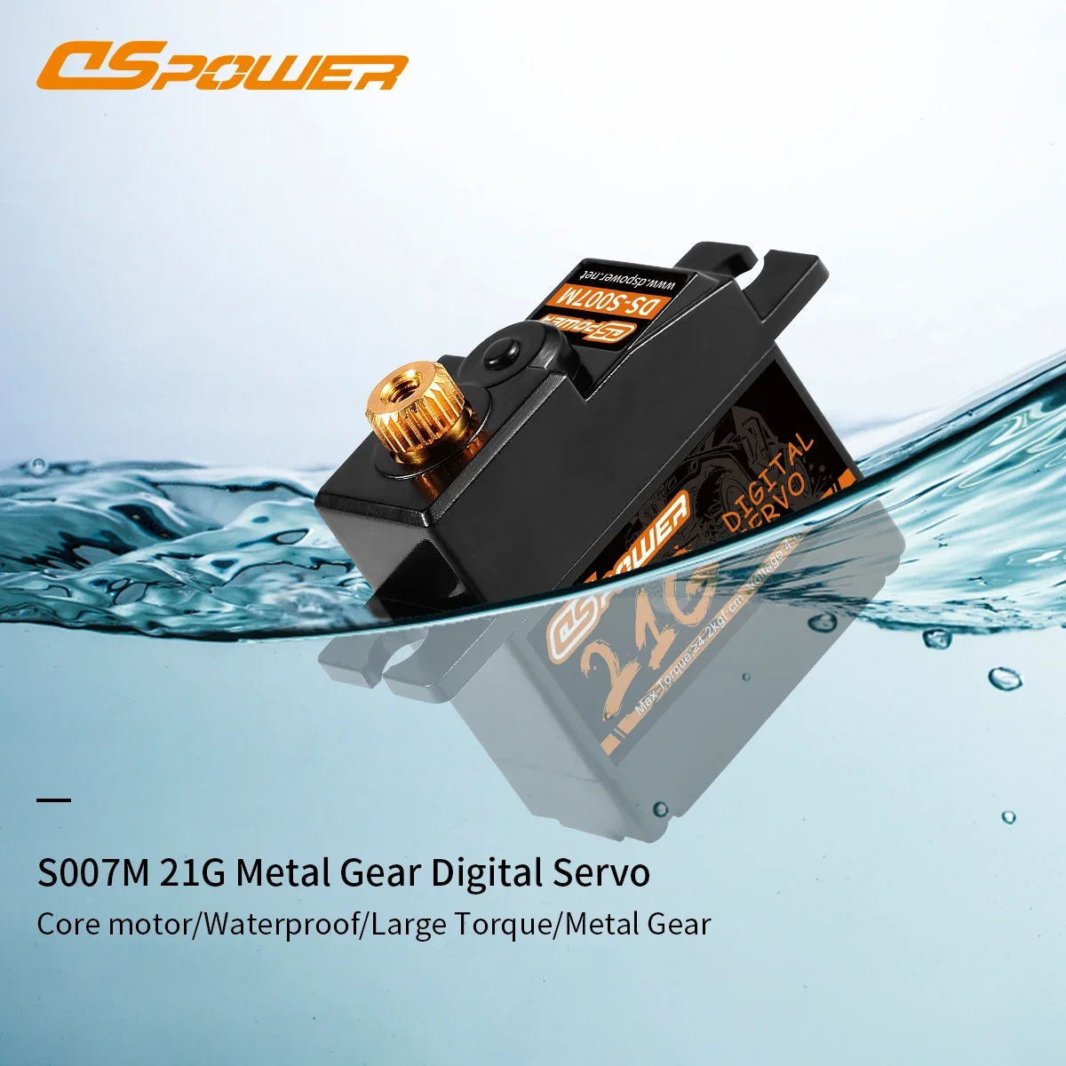 DSpower 21g Metal Gear Mini Servo 4.2KG 17g Servo for 1/18 1/16 1/14 RC Car Slash E-Revo 144001 MN99S MJX Hyper Go 14209 14210