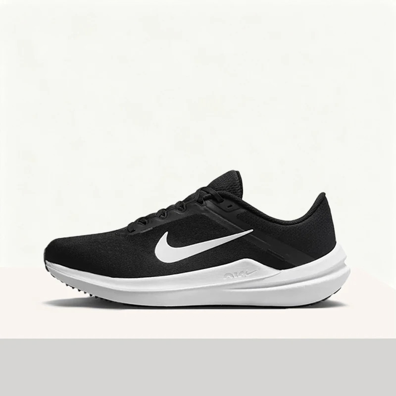 Nike Air Winflo 10 Men's Black/White Comfortable, Versatile, Lightweight Low-Top Casual Training Running Shoes DV4022-003
