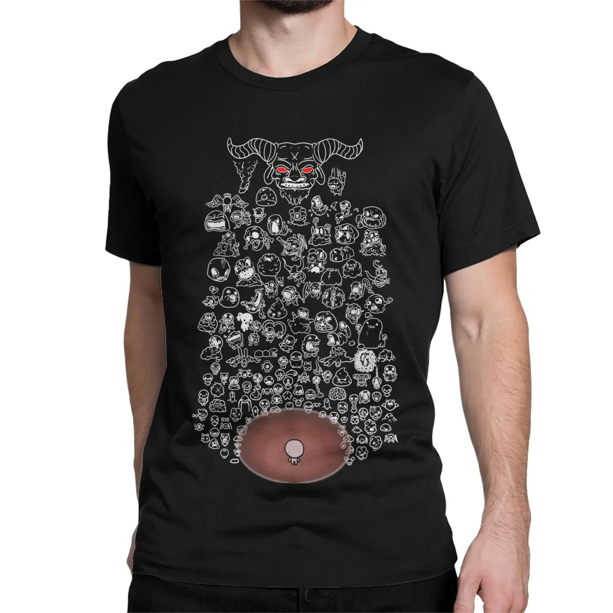 Men Women's The Binding Of Isaac My Friends T Shirt Cotton Clothes Novelty Short Sleeve Round Collar Tee Shirt Printed T-Shirts