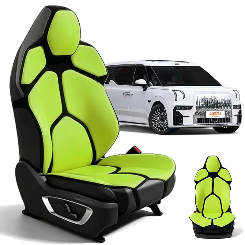 For ZEEKR 009 Breathable Mesh Lumbar Cushion Car Office Dual Use Ergonomic Back Support Pad Auto Interior Seat Accessories