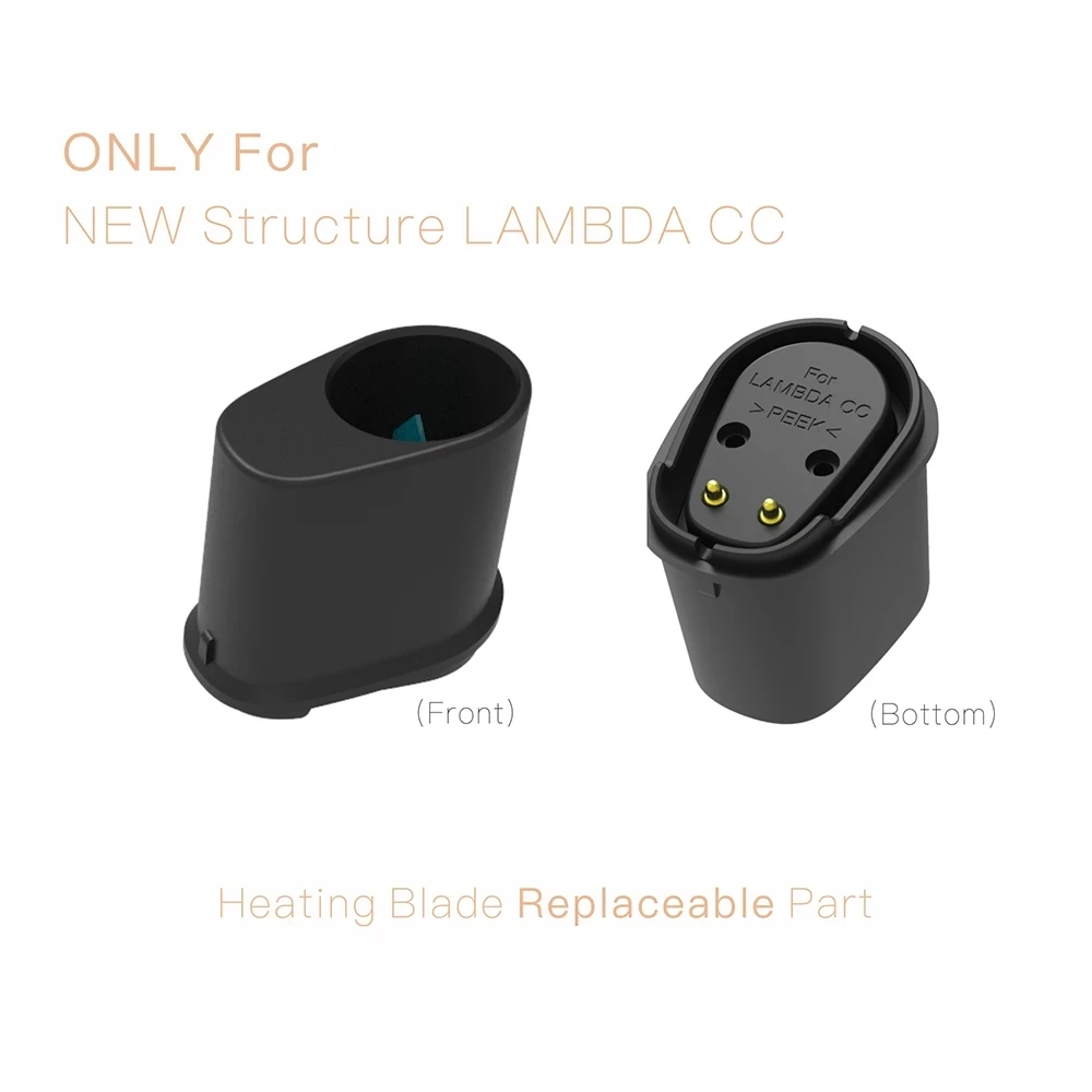 

LAMBDA CC Replaceable Heating Blade Titanium Steel Alloy Heaters Housing Only For Newest Version Repair Accessories