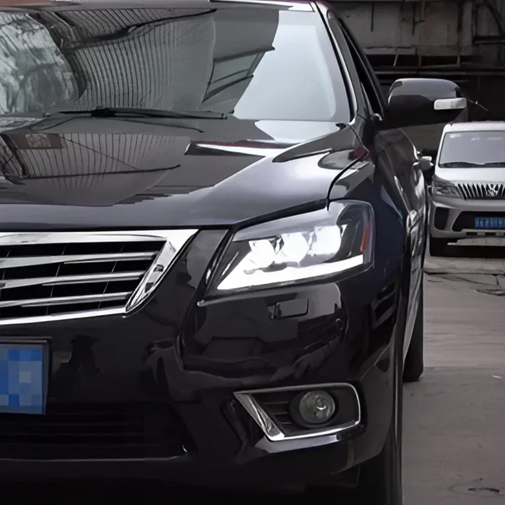 

Для Toyota Camry 6th 2006-2011 светодиодные передние фонари автомобиля в сборе, обновление в стиле Lexus, три линзы проектора, аксессуары для автомобильных фар