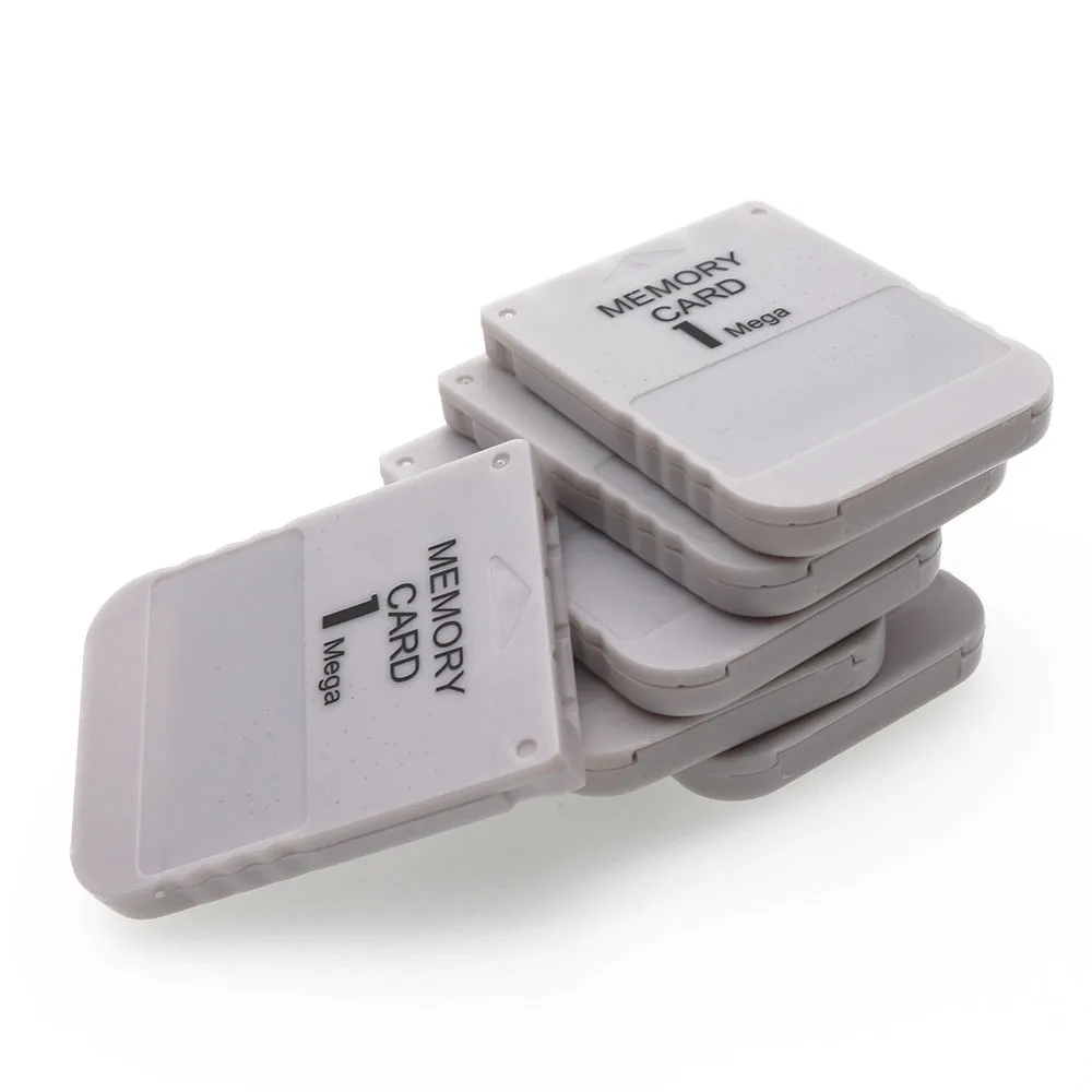 1/5 Uds. Por lote blanco 1MB 1M tarjeta de ahorro de memoria para Sony rendimiento para Sony PS1 PSX sistema de juego 1 mega