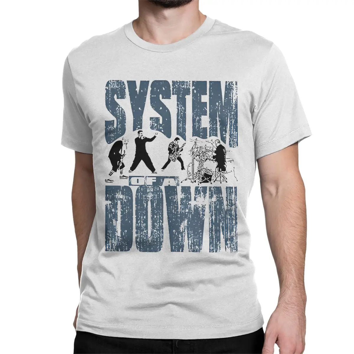 Men Women's Walkin Space Rock Heavy Metal Band T Shirts System Of A Downs SOAD Pure Cotton Clothing Tee Shirt Plus Size T-Shirts