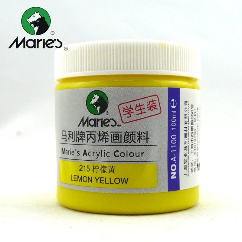 Marie's-Tinta acrílica impermeável, especial enlatada para pintura de parede, arte, 100ml