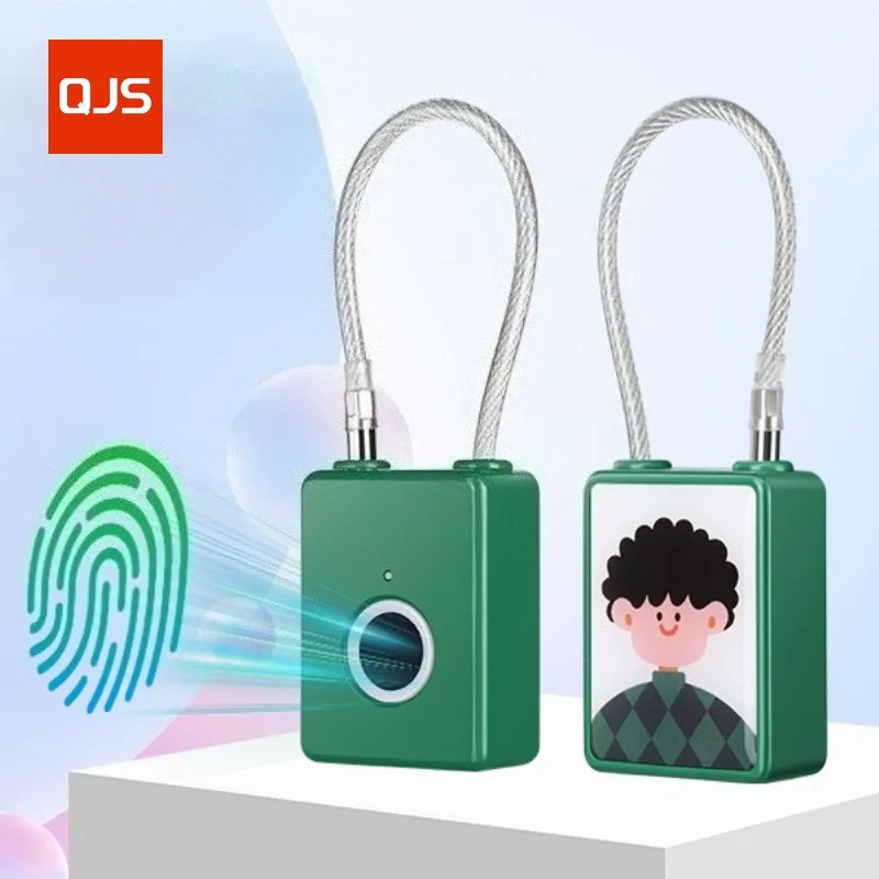 

Fingerprint Padlock, Smart Gym Locker Lock, Keyless Thumbprint Combination Lock for Backpack/Luggage/Suitcase/Toolbox/Pets