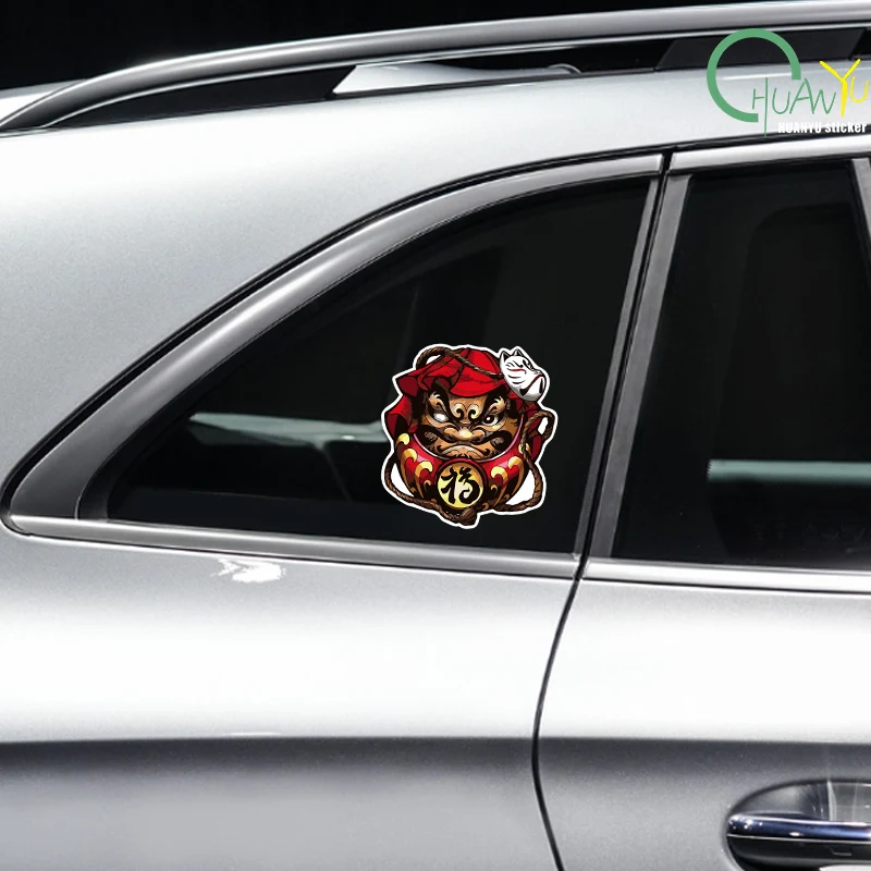 Reflective Japan Daruma JDM Car Styling Motorcycle Stickers Auto Window Style Decal Handy Vinyl Decor