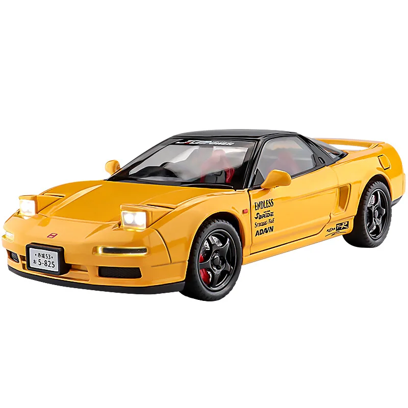 

1:22 S2000 NA1 Car Model Toy Pull Back Sound Light Models Shock Absorption Front Wheel Steer Vehicle Bedroom Decoration