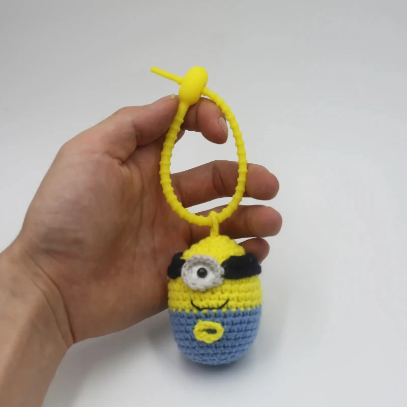 Novos minions kevin bob anime chaveiro dos desenhos animados brinquedos modelo pingente chaveiro carro mochila chave titular acessórios crianças presentes de aniversário