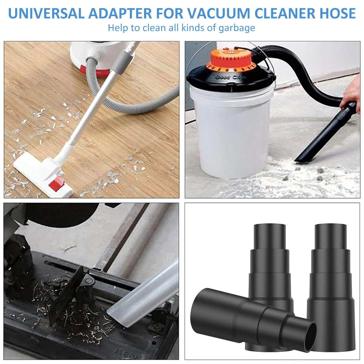 Imagem -05 - Universal Vacuum Mangueira Adaptador Acessório de Vácuo Cleaner Brush Acessórios Ferramentas Elétricas 25 mm 30 mm 34 mm 42 mm Pcs por Conjunto