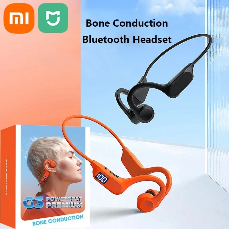 Xiaomi Mijia G3 Bone Conduction Earphones Bluetooth Wireless Sports IPX8 Waterproof MP3 Player Headphone With Mic Headset