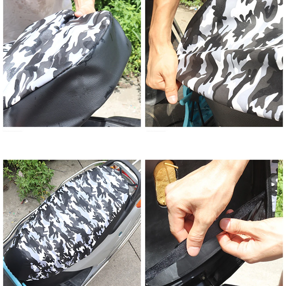 

Waterproof Motorcycle Scooter Seat Cover Cushion Protector Electric Bike Shock Absorbing Non Slip Durable Soft Material