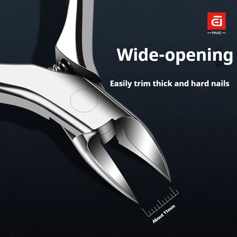 Tronchesi per cuticole Forbici Trimmer Rimozione della pelle morta, Tagliaunghie per unghie dure e spesse per piedi Pinze per becco d'aquila in acciaio inossidabile