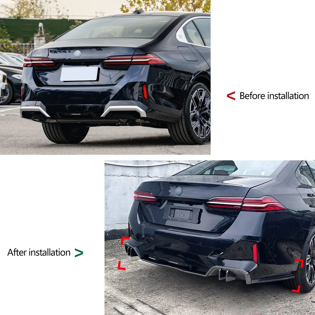 For BMW 5 Series G60 Sedan G61 Touring & i5 EDrive 40 M-PACK 2024 2025 Sedan MP Style Model Car Rear Bumper Diffuser Lip BodyKit