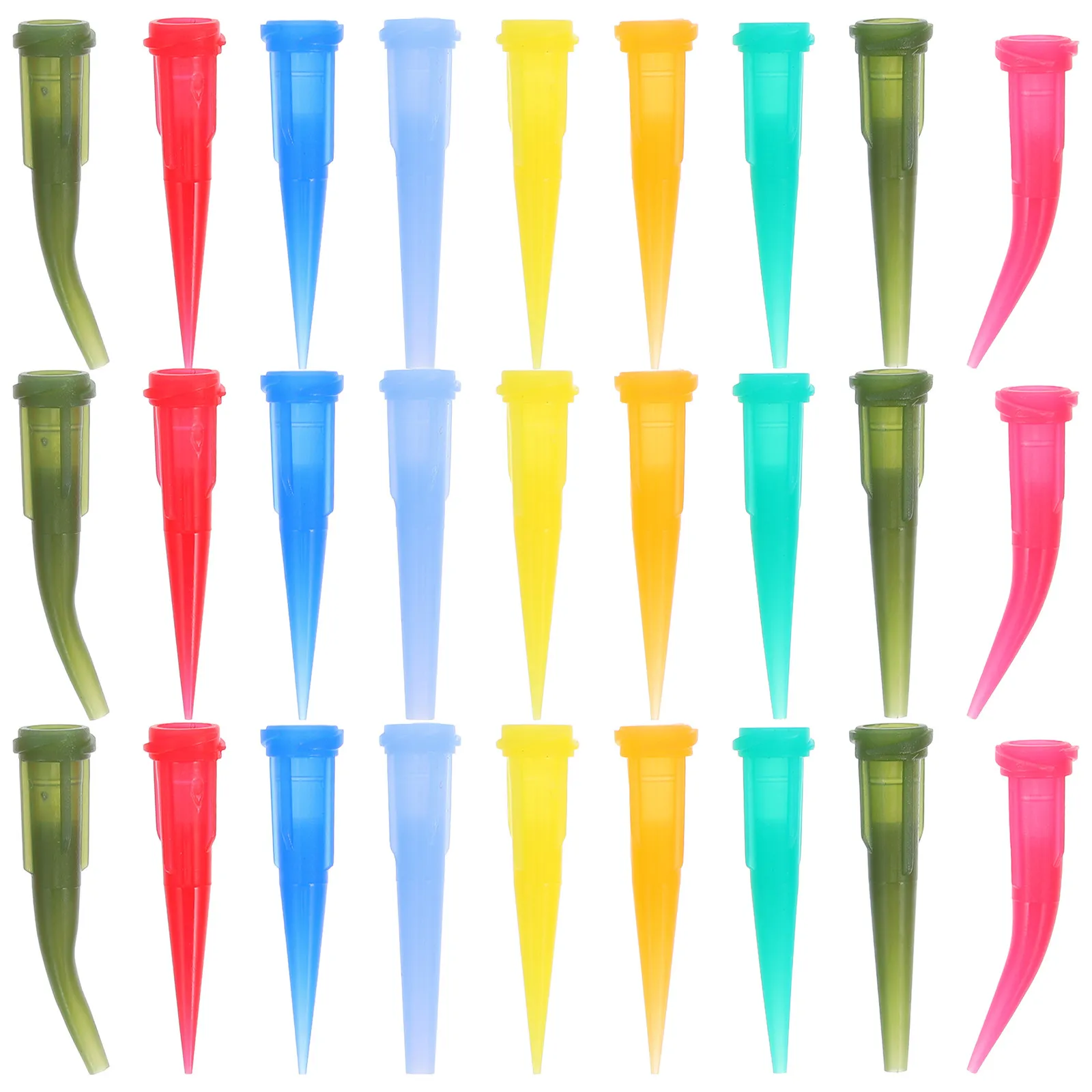 Caulk Nozzle Tips 10Pcs ABS Replacement Caulking Applicator Tools Flexible Precision Glue Tube Nozzles
