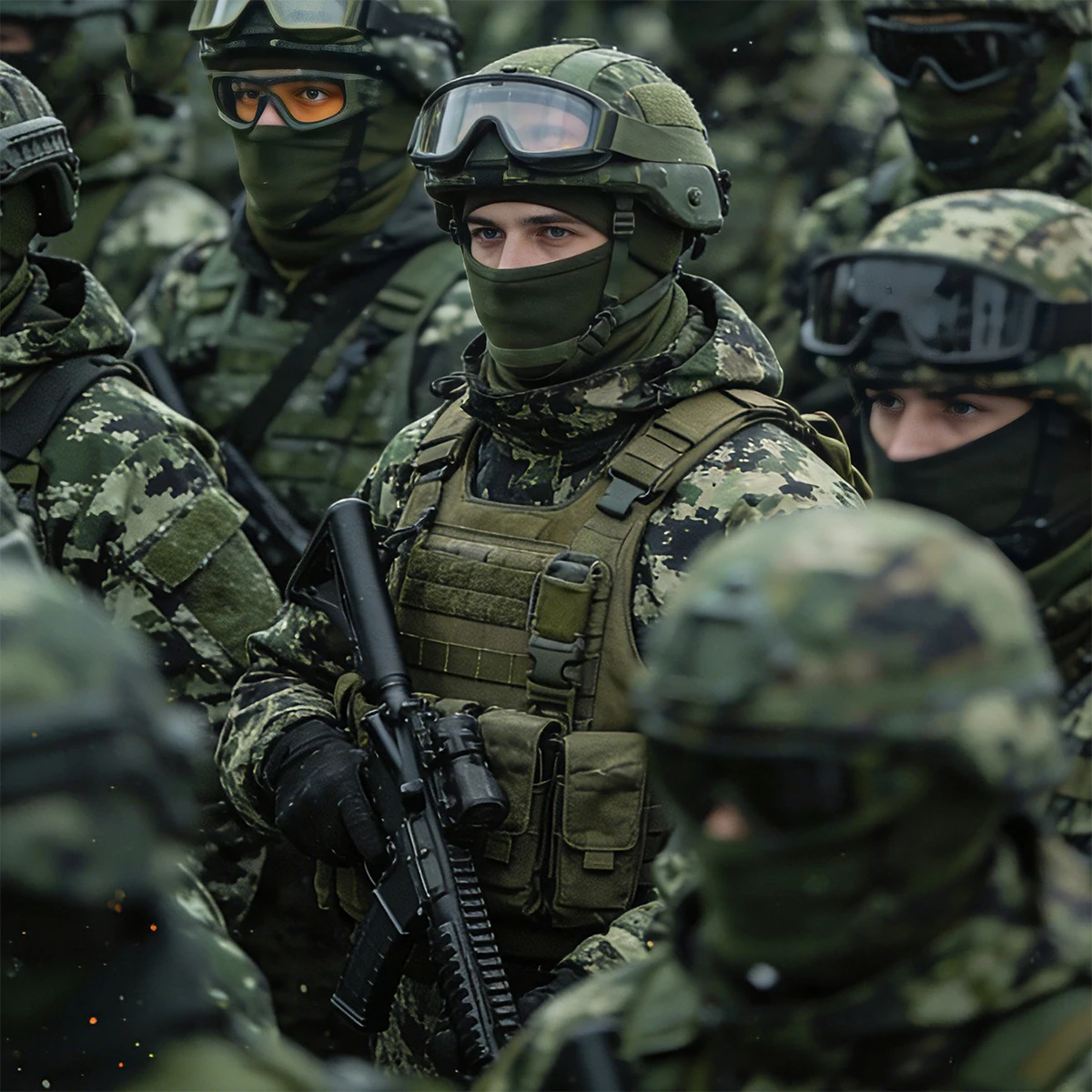 Russian Military Enthusiast Tactical Balaclava Cold-Proof Warm Scarf Hooded Face Mask for Outdoor Hiking Training Special Forces