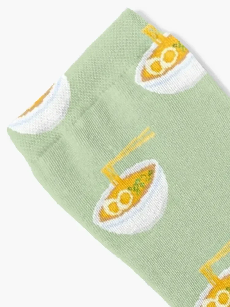 Pixel art noodle bowl Socks sheer Soccer Male Socks Women's