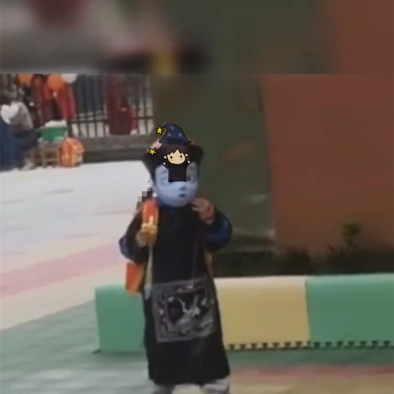 

Детский костюм на Хэллоуин, ролевая шляпа зомби-план, Цин Динас, Sle, полиэфирное волокно, 00% мужской наряд ужаса, одежда для призраков