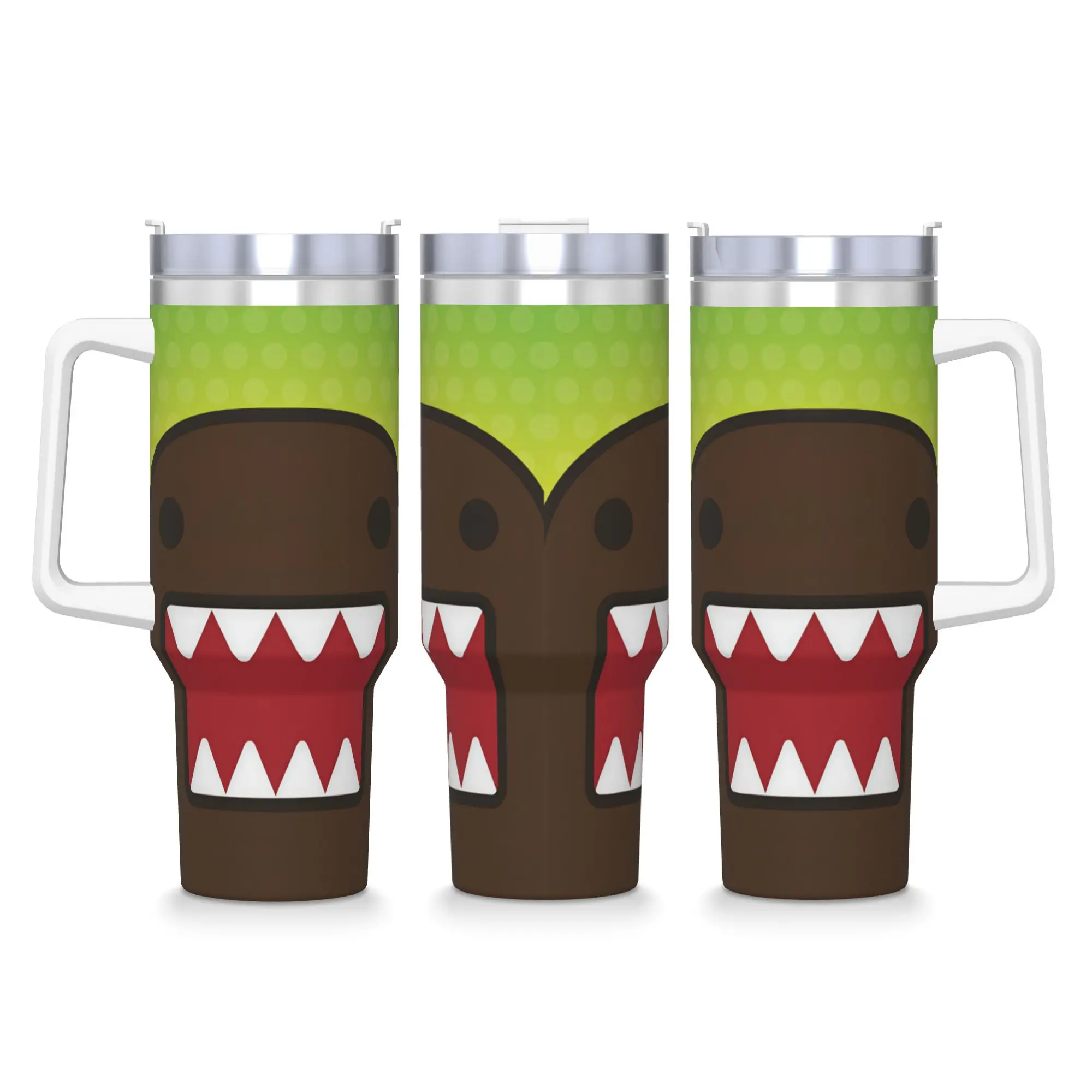 Domo Kun Monster Stainless Steel Tumbler  Travel Car Mugs 40oz Thermal Mug Keep Heat Hot Drinks Milk Tea Water Bottle