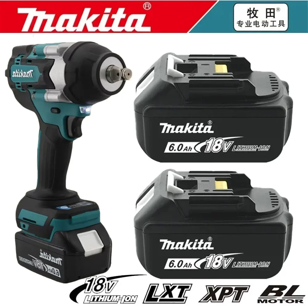 

100% Latest Upgraded 18V Makita Rechargeable Original Battery for Makita Tool DTW285 DTW700LXT BL1860B BL1860BL1850 BL1830