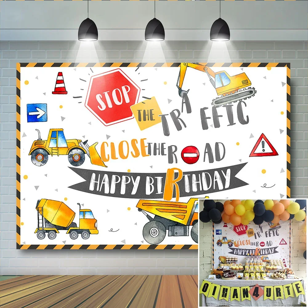 حفارة فوتوكول الخلفيات عيد ميلاد البناء حفلة الحذر عيد ميلاد المرور إغلاق إعلان خلفيات التصوير الفوتوغرافي للصور