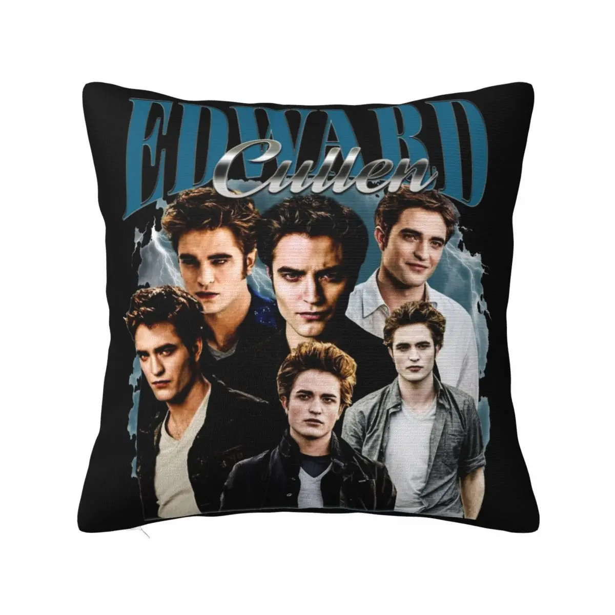 

Vintage Edward Cullen Retro 90 Homage Twilight Pillowcase Printed Cushion Cover Decoration Robert Pattinson Pillow Case Cover