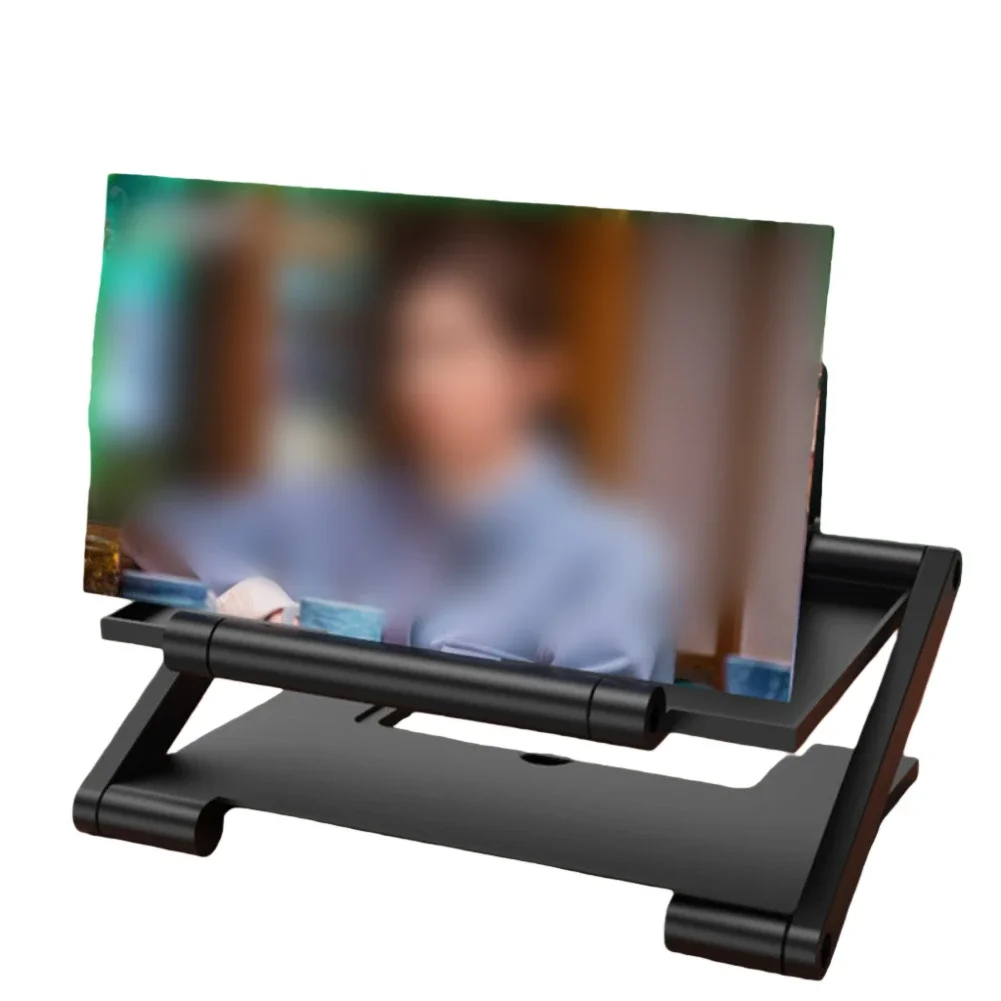 Portable Phone Screen Magnifier 3D HD Foldable for Improved Movies Videos and Gaming Experience with ABS Frame