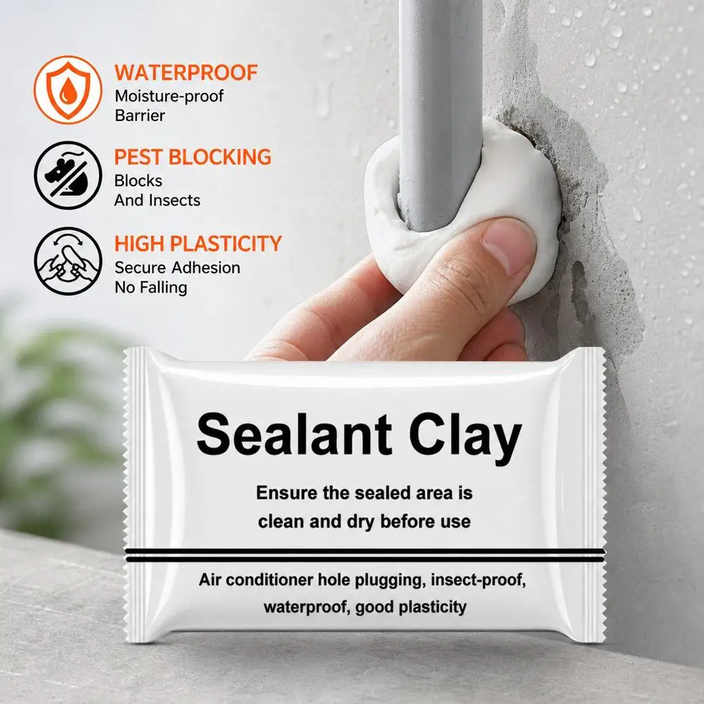 Waterproof Sealant Clay Wall Hole Filler Repair Putty Air Conditioner Pipe Sealing Mud Insect Proof Gap Blocking Glue