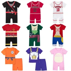 Baby Romper Brandweerman Cosplay Kostuum Jongens Meisje Superheld Jumpsuit Outfits Baby Playsuit Peuter Carnaval Feest Pasgeboren Kleding