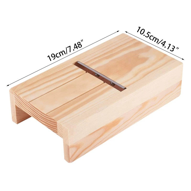 Multi-functional Soaps Cutter Drawer Box Wooden Adjustable Soap Beveler Planer for Sharp Blade Useful Soap Trimming Tool