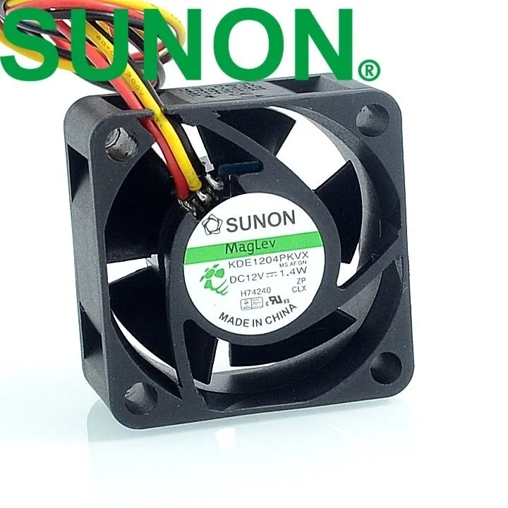 SUNON 40MM 4CM Fan KDE1204PKVX DC12V 1.4W Server Cooling Fan Power Supply aAxial Cooling Fan 3pin