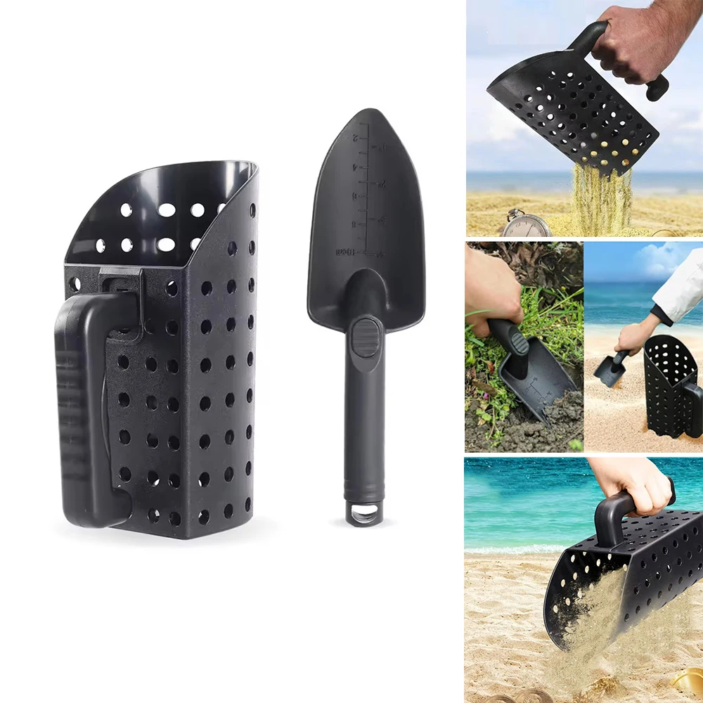 Underground Metal Detector Accessories Sand Scoop And Shovel Set For Beach Gold Digging Filter Tool Plastic Material