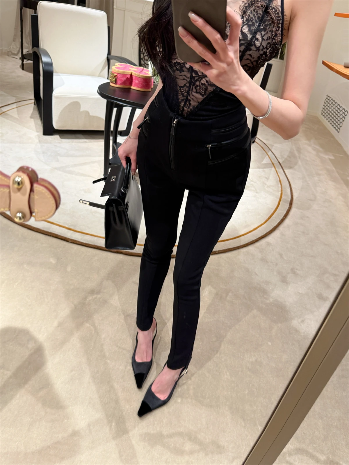 

Леггинсы Kikimy EF FW25 с высокой талией для коррекции фигуры, женские повседневные брюки премиум-класса, улучшающие пропорции бедер, невидимые под одеждой