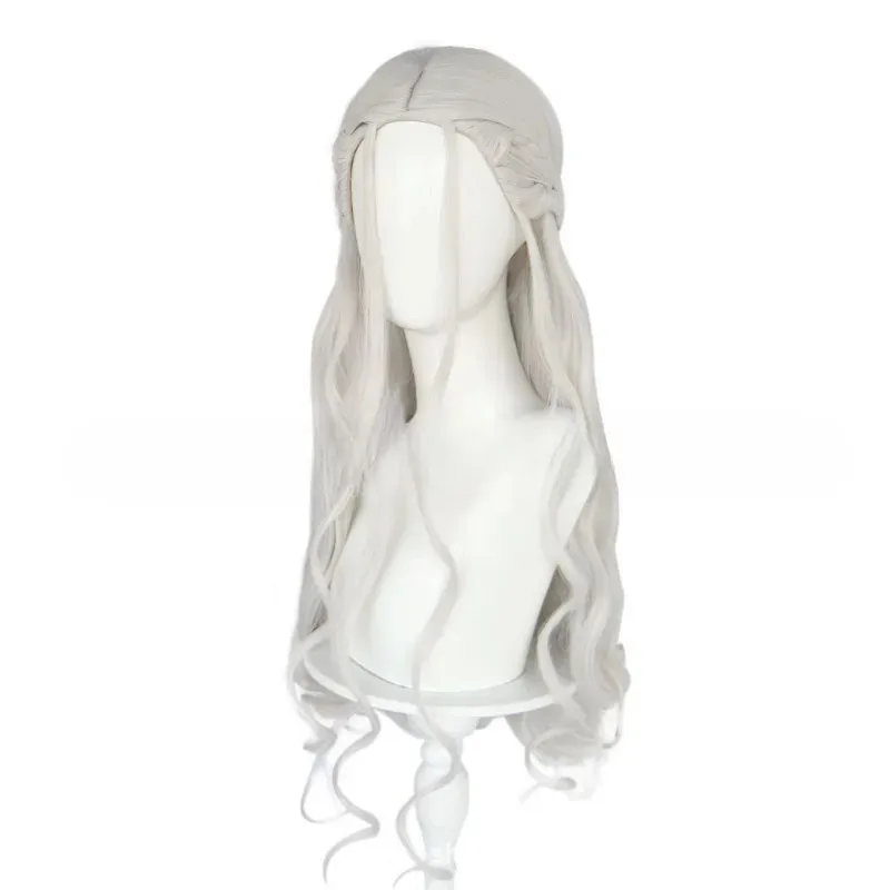 2025 11 Дейенерис Таргариен Дракон Мать Косплей Синтетический Длинный Вьющийся Песня Льда и Огня Козер Милый Парик Девочки Хэллоуин