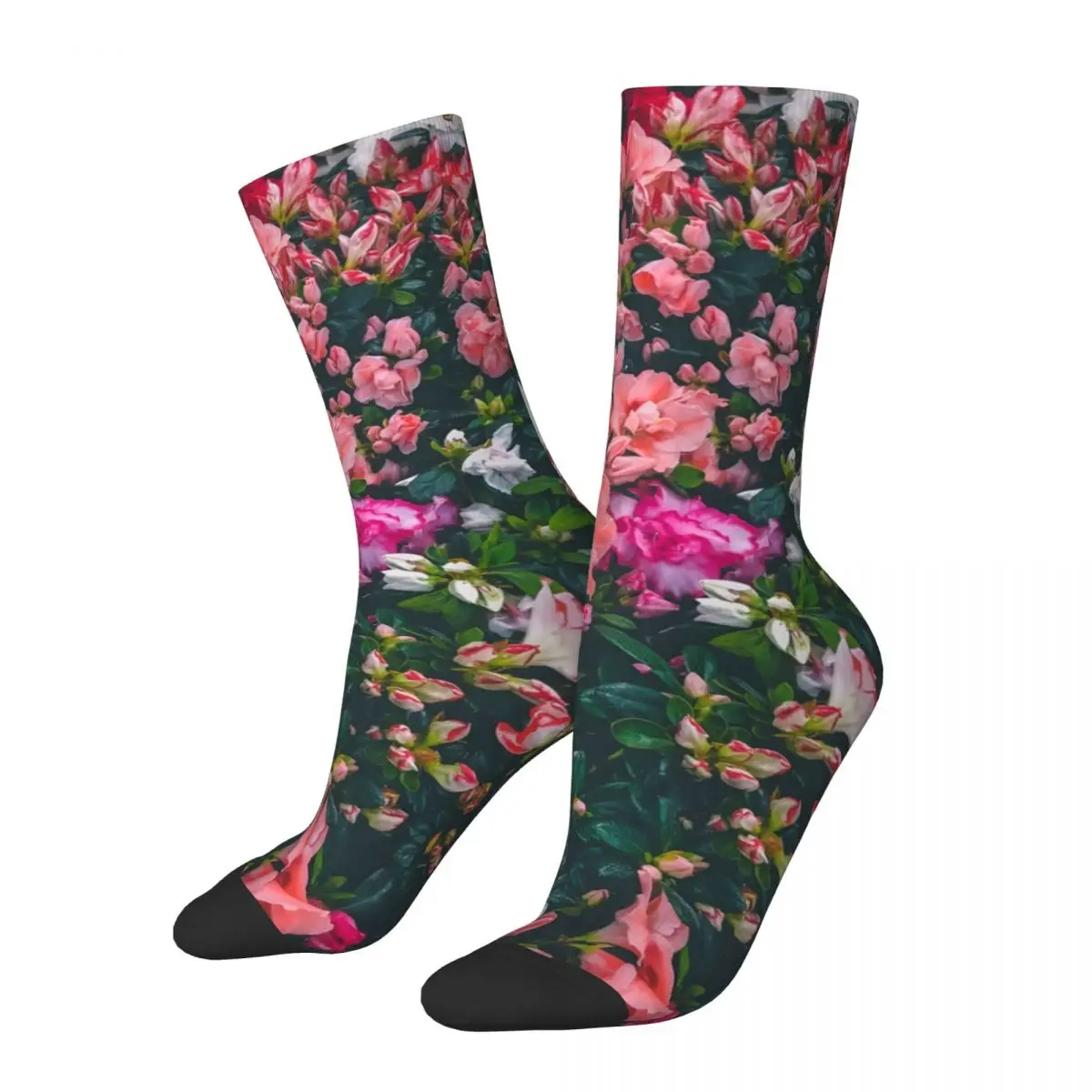 Vintage Flower Garden Men's compression Socks Unisex Harajuku Pattern Printed Novelty Crew Sock